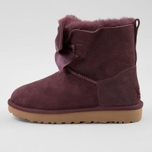 UGG Gita Bow Leather Mini Boot